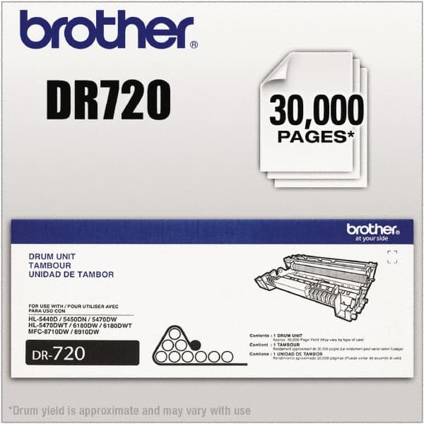 Brother - Black Drum Unit - Use with Brother DCP-8110DN, 8150DN, 8155DN, HL-5440D, 5450DN, 5470DW, 5470DWT, 6180DW, 6180DWT, MFC-8510DN, 8710DW, 8810DW, 8910DW, 8950DW, 8950DWT - Caliber Tooling