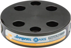 Jergens - Round Aluminum CNC Clamping Pallet - 130mm Diam x 30mm Thick - Caliber Tooling