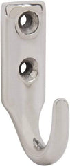 Sugatsune - 15/32" Wide x 1-9/16" High x 5/32" Thick, Wall Hook - 1-1/32" Projection, Polished - Caliber Tooling