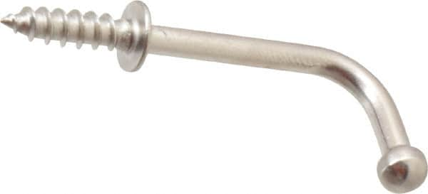 Sugatsune - 3/4" High x 7/64" Thick, Coat & Hat Hooks - 1-3/32" Projection, Polished - Caliber Tooling