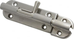 Sugatsune - 4-3/8" Long, 1" Wide Stainless Steel Barrel Bolts - Nickel Plated - Caliber Tooling