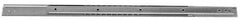 Sugatsune - 16" Slide Length, 11.72" Travel Length, Stainless Steel Ball Bearing Slide SSR-5 - 1/2" Wide, 2-3/4" High, 230 Lb Capacity at Full Extension, Satin Finish - Caliber Tooling