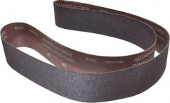 Norton - 2-1/2" Wide x 60" OAL, 40 Grit, Aluminum Oxide Abrasive Belt - Aluminum Oxide, Coarse, Coated, X Weighted Cloth Backing, Series R228 - Caliber Tooling