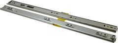 Knape & Vogt - 20" Slide Length, 15" Travel Length, Chrome Drawer Slide - Chrome Finish - Caliber Tooling