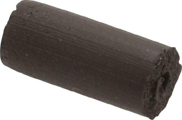 Cratex - 1/4" Max Diam x 1/2" Long, Cylinder, Rubberized Point - Medium Grade, Silicon Carbide, 1/16" Arbor Hole, Unmounted - Caliber Tooling