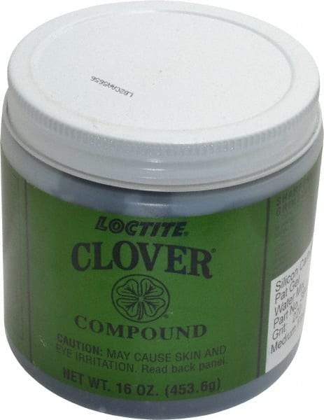 Loctite - 1 Lb Water Soluble Compound - Compound Grade Very Fine, 220 Grit, Black & Gray, Use on General Purpose - Caliber Tooling