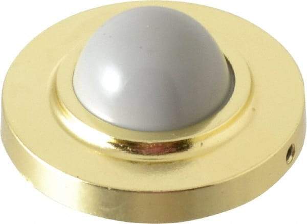 Value Collection - 2-1/2" Projection Convex Wall Bumper - Wall Mount, Brass Finish - Caliber Tooling