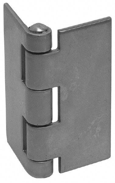 Made in USA - 3" Wide x 1/8" Thick, Blank Butt Hinge - Aluminum, Plain Finish - Caliber Tooling