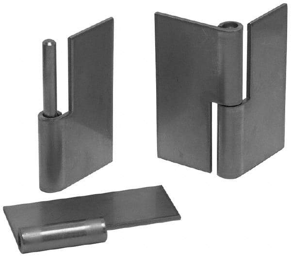 Made in USA - 1.87" Wide x 0.075" Thick, Slip Joint Hinge - Steel, Plain Finish - Caliber Tooling