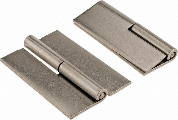 Made in USA - 2" Wide x 0.093" Thick, Slip Joint Hinge - Stainless Steel, Plain Finish - Caliber Tooling