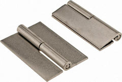 Made in USA - 2" Wide x 0.093" Thick, Slip Joint Hinge - Stainless Steel, Plain Finish - Caliber Tooling