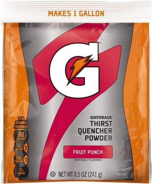 Gatorade - 8.5 oz Pack Fruit Punch Activity Drink - Powdered, Yields 1 Gal - Caliber Tooling