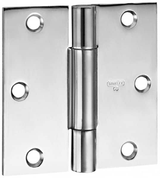 Stanley - 4-1/2" Long x 4-1/2" Wide Steel Full Mortise Commercial Hinge - Caliber Tooling