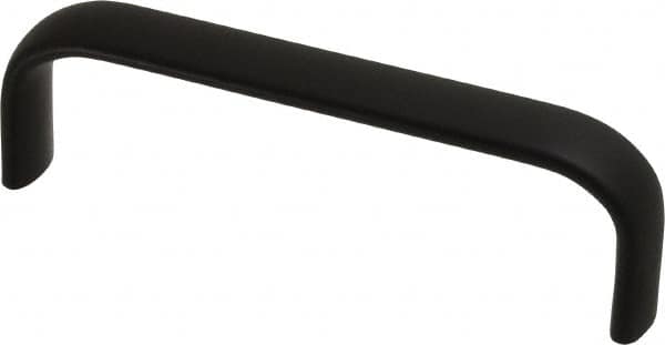 Electro Hardware - 1-1/2" High Oval Handle - Brush Black Anodized, Aluminum, 4-9/16" Center to Center - Caliber Tooling