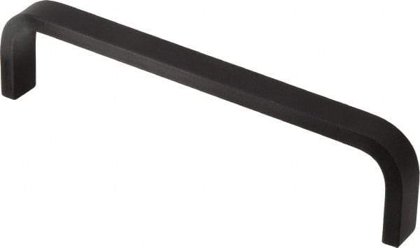 Electro Hardware - 1-1/2" High Rectangular Handle - Black Coated, Aluminum, 6" Center to Center - Caliber Tooling