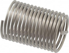 Heli-Coil - M12x1.25 Metric Fine, 24mm OAL, Free Running Helical Insert - 15-7/8 Free Coils, Tanged, 304 Stainless Steel, Bright Finish, 2D Insert Length - Exact Industrial Supply