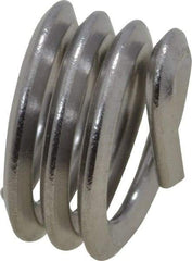 Heli-Coil - 1/4-20 UNC, 1/4" OAL, Free Running Helical Insert - 3-3/8 Free Coils, Tanged, Stainless Steel, 1D Insert Length - Caliber Tooling