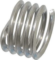 Heli-Coil - 3/8-16 UNC, 3/8" OAL, Free Running Helical Insert - 4-3/8 Free Coils, Tanged, Stainless Steel, 1D Insert Length - Caliber Tooling