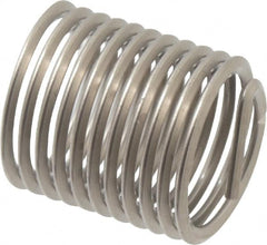 Heli-Coil - 3/8-24 UNF, 0.562" OAL, Free Running Helical Insert - 11 Free Coils, Tanged, Stainless Steel, 1-1/2D Insert Length - Caliber Tooling