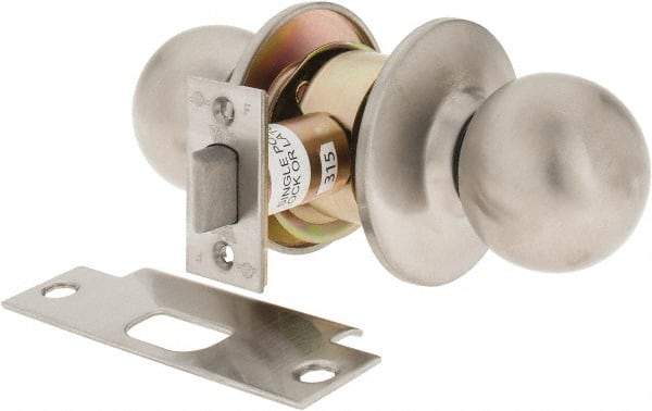 Yale - 1-3/8" Door Thickness, Stainless Steel Passage Knob Lockset - 2-3/4" Back Set, 2 Cylinder - Caliber Tooling