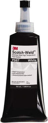 3M - 50 mL Tube White Pipe Sealant - Dimethacrylate, 400°F Max Working Temp, For Seal Hydraulic & Pneumatic Pipes & Fittings - Caliber Tooling