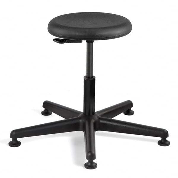 Bevco - Swivel & Adjustable Stools Type: Adjustable Backless Stool Base Type: Nylon - Caliber Tooling