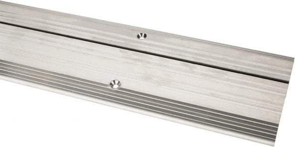 Pemko - 36" Long x 5-1/8" Wide x 1/2" High, Saddle Threshold - Mill Finish Aluminum - Caliber Tooling