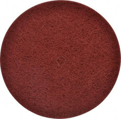 Standard Abrasives - 8" Very Fine Grade Deburring Disc - 1/2" Center Hole, Arbor Connection, Red, 2,700 Max RPM - Caliber Tooling