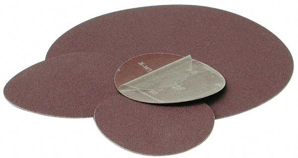 Standard Abrasives - 20" Diam, 60 Grit Aluminum Oxide Adhesive PSA Disc - Medium Grade, Purple, Cloth Backing, Flexible, Use with Random Orbital Sanders - Caliber Tooling