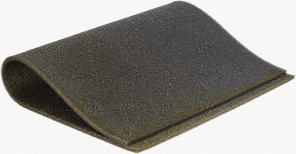 PrecisionAire - 15" High x 24" Wide x 1/4" Deep, Foam Air Filter Media Pad - MERV 4, 20 to 30% Capture Efficiency, 60 to 80 Arrestance Efficiency, 300 Max FPM, 180°F Max, Use with Window Air Conditioners - Caliber Tooling