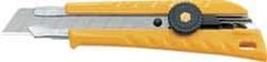 Olfa - Snap Utility Knife - Yellow Plastic Handle - Caliber Tooling