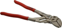 Knipex - 10" OAL, Pipe Wrench Tongue & Groove Pliers - Smooth Smooth Jaws, Standard Head - Caliber Tooling