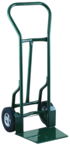 Shovel Nose Fright, Dock and Warehouse 900 lb Capacity Hand Truck - 1- 1/4" Tubular steel frame robotically welded - 1/4" High strength tapered steel base plate -- 10" Solid Rubber wheels - Caliber Tooling
