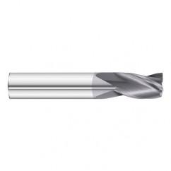 11/16 Dia. x 4 Overall Length 3-Flute Square End Solid Carbide SE End Mill-Round Shank-Center Cut-TiAlN - Caliber Tooling