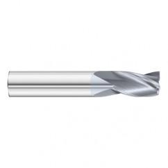 19/64 Dia. x 2-1/2 Overall Length 3-Flute Square End Solid Carbide SE End Mill-Round Shank-Center Cut-TiCN - Caliber Tooling