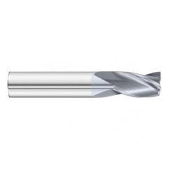 19/64 Dia. x 2-1/2 Overall Length 3-Flute Square End Solid Carbide SE End Mill-Round Shank-Center Cut-TiCN - Caliber Tooling