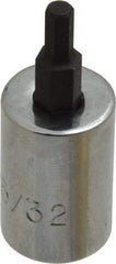 Proto - 3/8" Drive, 5/32" Hex Bit Socket - 1-13/16" OAL, 3/4" Bit Length - Caliber Tooling