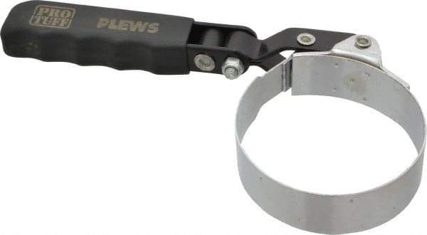 Plews - 2-13/16 to 3-5/32" Diam, Swivel Handle Small Oil Filter Wrench - Steel, For Use with Filters from 2-13/16 to 3-5/32" - Caliber Tooling