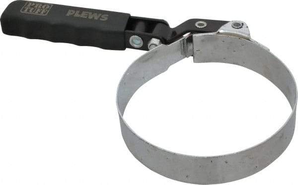 Plews - 4-1/8 to 4-1/2" Diam, Swivel Handle Large Oil Filter Wrench - Steel, For Use with Filters from 4-1/8 to 4-1/2" - Caliber Tooling