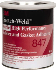 3M - 32 oz Can Brown Butyl Rubber Gasket Sealant - 300°F Max Operating Temp, Series 847 - Caliber Tooling