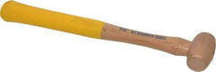 Cook Hammer - 1/2 Lb Head Nonsparking Mallet - 12" OAL, Wood Handle - Caliber Tooling