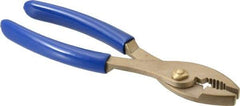 Ampco - 8" OAL, Combination Slip Joint Pliers - Standard Jaw, Standard Head, Nonsparking - Caliber Tooling