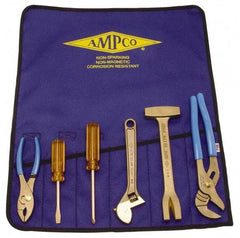 Ampco - 6 Piece Nonsparking Tool Set - Comes in Tool Roll - Caliber Tooling