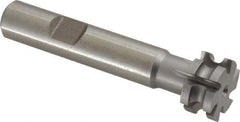 Keo - 3/32" Radius, 3/16" Circle Diam, 3/4" Cutter Diam, 3/8" Cutting Width, Shank Connection, Concave Radius Cutter - 1/2" Shank Diam, 3" OAL, High Speed Steel, Uncoated, 6 Teeth, Weldon Flat - Caliber Tooling