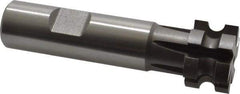 Keo - 1/8" Radius, 1/4" Circle Diam, 1" Cutter Diam, 5/8" Cutting Width, Shank Connection, Concave Radius Cutter - 3/4" Shank Diam, 3-1/2" OAL, High Speed Steel, Uncoated, 6 Teeth, Weldon Flat - Caliber Tooling