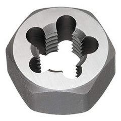 Titan USA - Hex Rethreading Dies; Thread Size: M3x0.50 ; Hex Size (Inch): 1 ; Material: Carbon Steel ; Thread Direction: Right Hand ; Thread Standard: Metric Coarse ; Series/List: 796 - Exact Industrial Supply