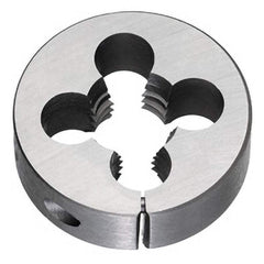 Titan USA - Round Dies; Thread Size: 7/16-14 ; Outside Diameter (Inch): 1-1/2 ; Material: High Speed Steel ; Adjustable: Yes ; Thread Direction: Right Hand ; Series/List: 790 - Exact Industrial Supply