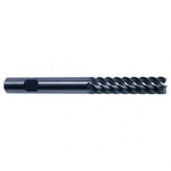 12mm Dia. - 150mm OAL - 45° Helix Bright Carbide End Mill - 6 FL - Caliber Tooling