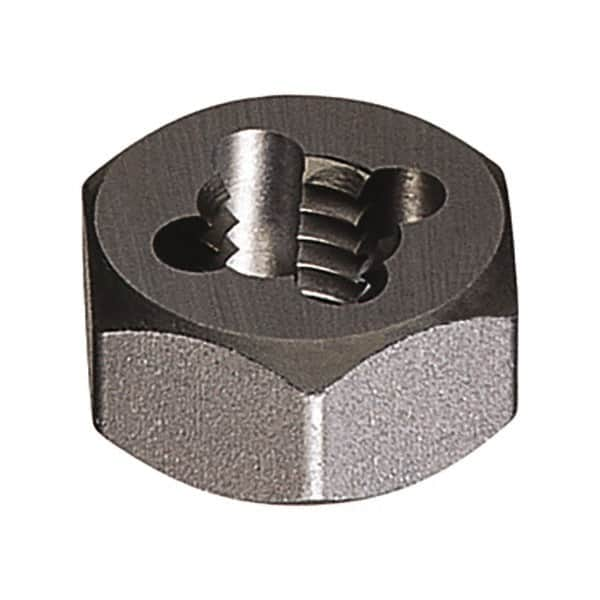 Vermont Tap & Die - M16x2.00 Metric Coarse Thread, Right Hand Thread, Hex Rethreading Die - Carbon Steel, 5/8" Thick, Series 280M - Exact Industrial Supply