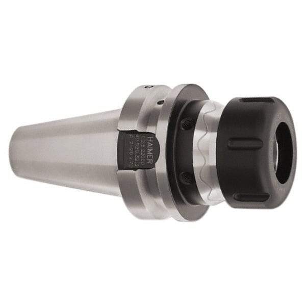 HAIMER - 1/8" to 3/4" Capacity, 100mm Projection, BT40 Taper Shank, ER32 Collet Chuck - 0.0001" TIR, Through-Spindle - Exact Industrial Supply